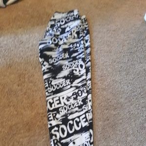 Sport legging soccer print